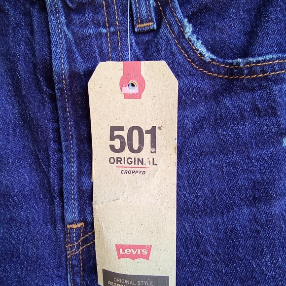 NWT Womens 501 Levi's Original Cropped jeans - Picture 5 of 13